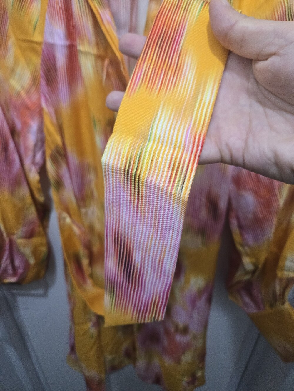 NWOT Ted Baker Yellow Pink Floral Print Mini Dress Sz 4us - Picture 7 of 8